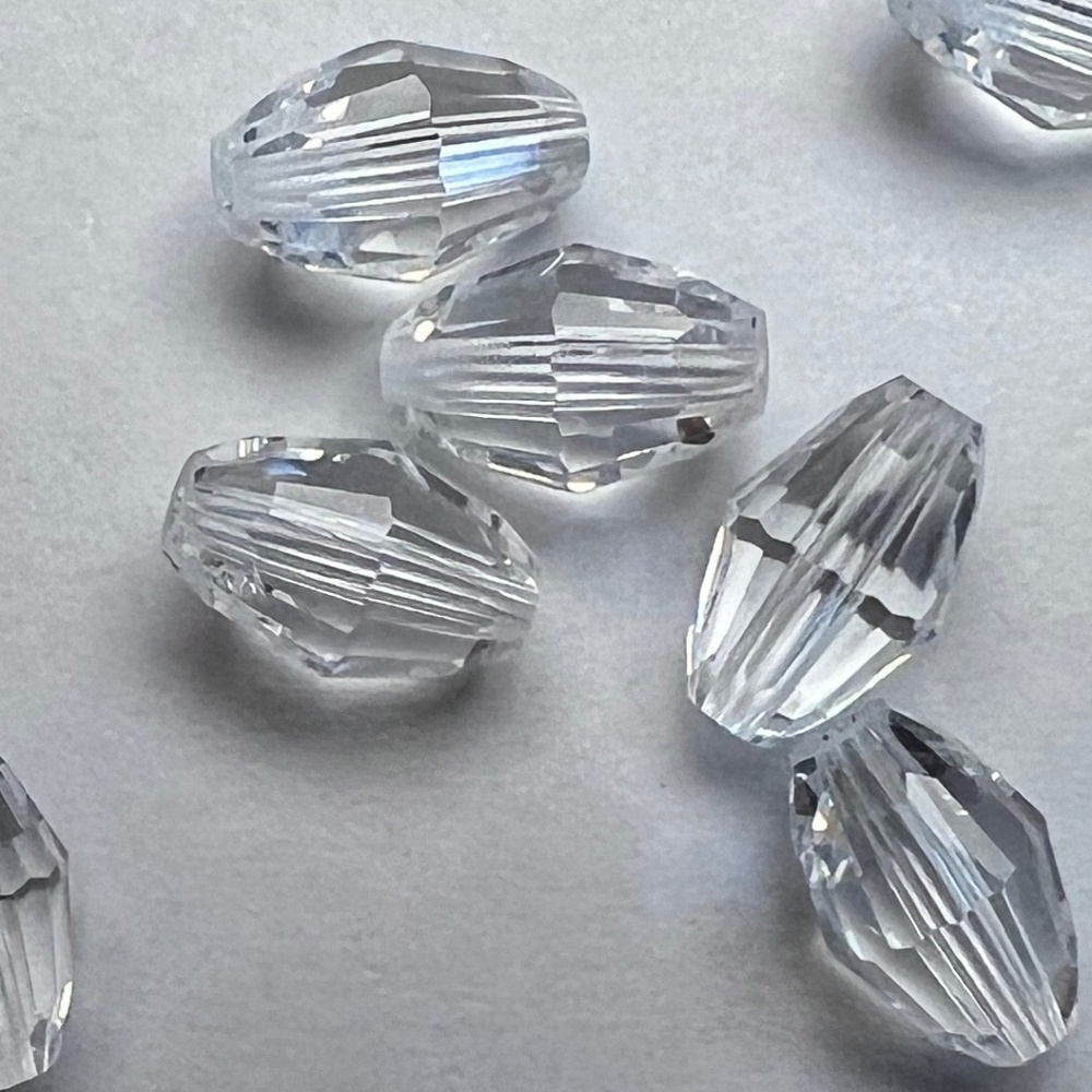 Genuine Original Swarovski Barrel beads Crystal 9 x 6 mm